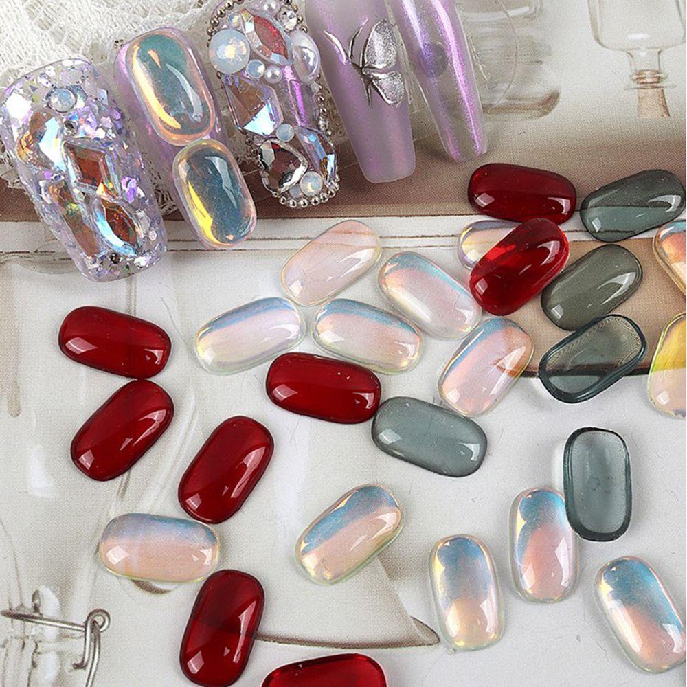 Phụ Kiện Trang Trí Móng Tay Nghệ Thuật Hình Vuông Nhiều Màu Sắc Lấp Lánh DIY