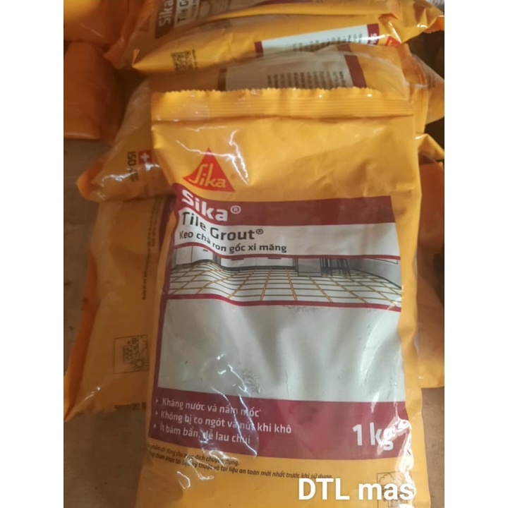 Bột chít mạch, Bột chà ron gốc Xi măng - Sika Tilegrout S125  - Túi 1kg