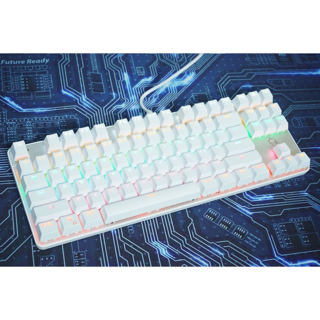 BÀN PHÍM CƠ METOO ZERO TKL TRẮNG LED RAINBOW | BigBuy360 - bigbuy360.vn