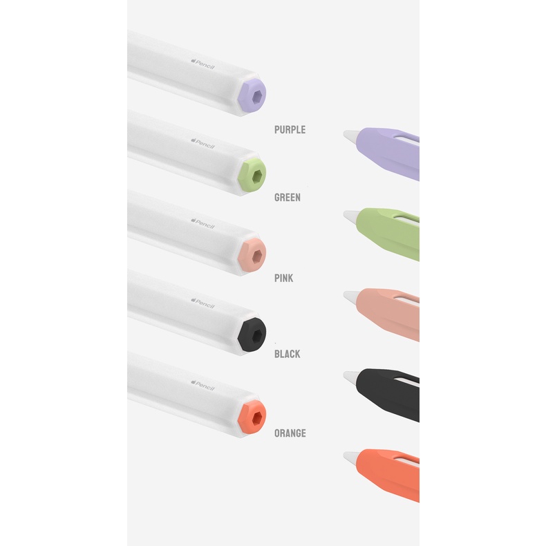 Bao Silicon Color Trong Suốt bảo vệ cho bút Apple Pencil 2.