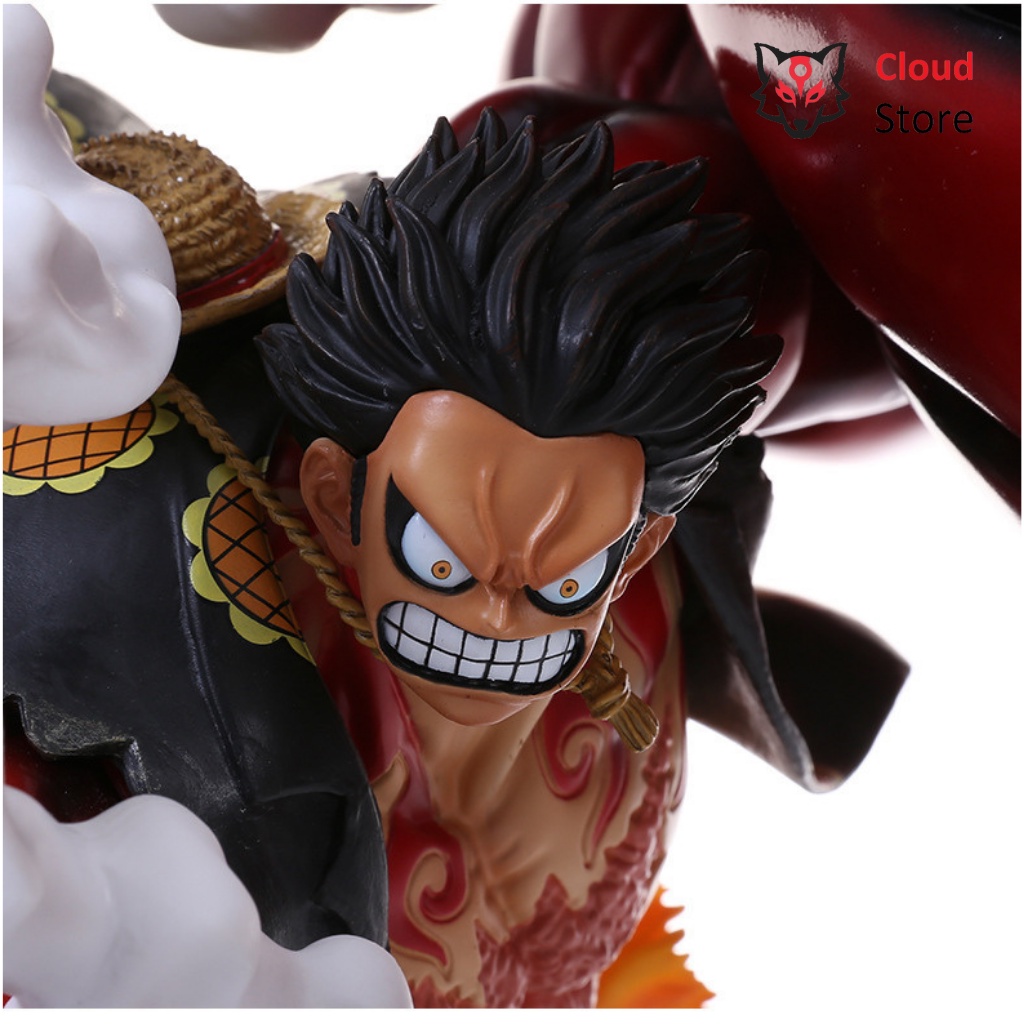 Mô hình One Piece Luffy gear 4 chính hãng cao cấp CLOUD STORE cao 25cm, nhân vật anime, figure one piece