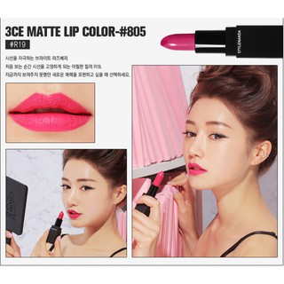 [Auth] Son Lì 3CE Stylenanda Matte Lip Color Vỏ Đen