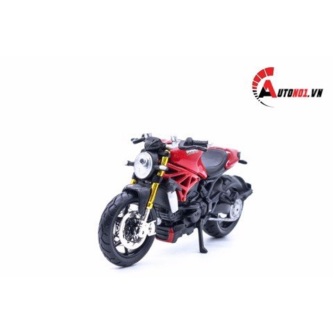 MÔ HÌNH XE DUCATI MONSTER 1200S RED 1:18 MAISTO 1023