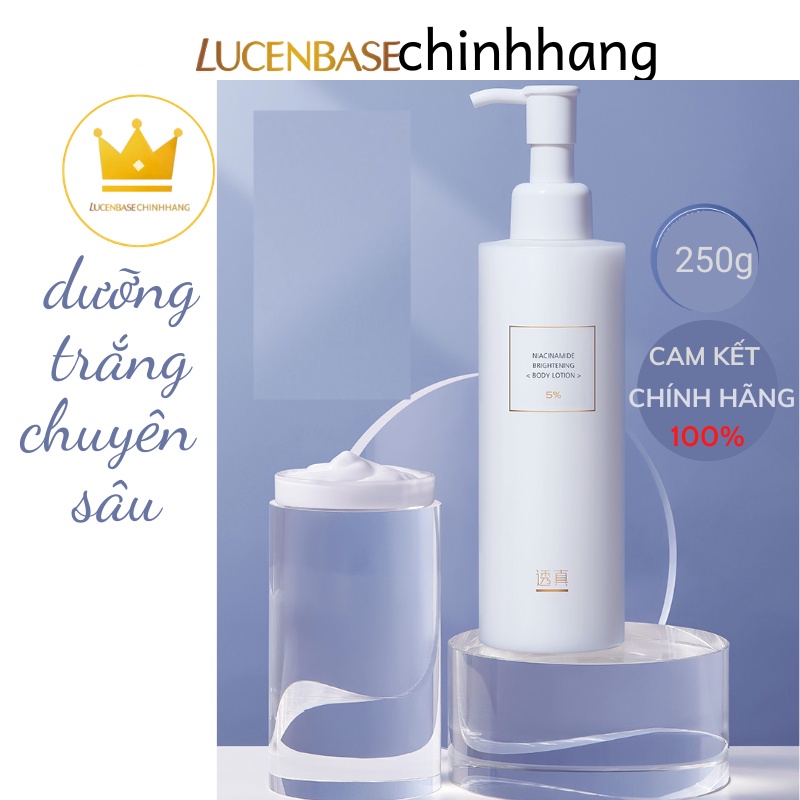 Dưỡng thể trắng da body lucenbase chính hãng 250 ml