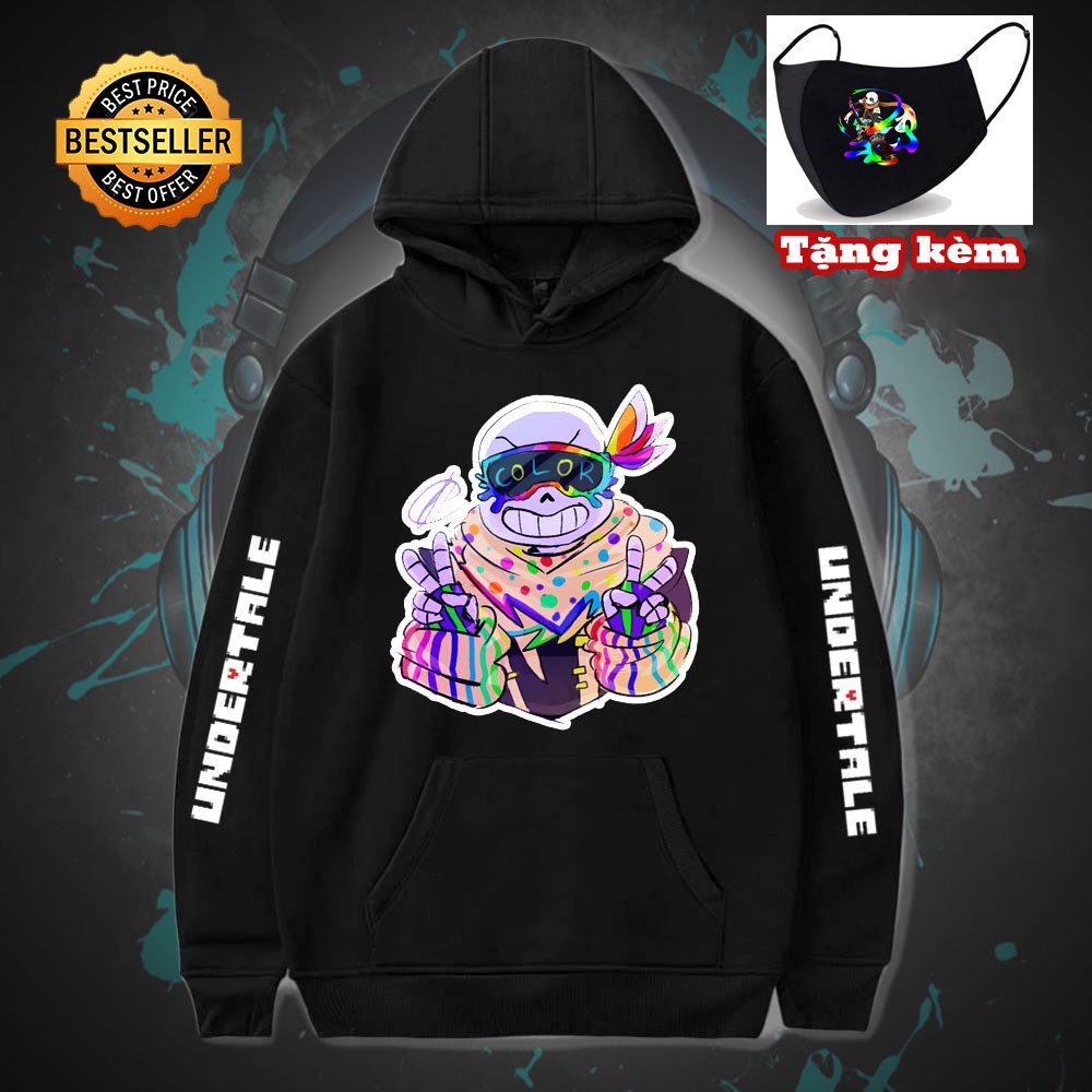 💥Áo Sans 🎁 BST 10 Mẫu Áo Hoodie Sans Undertale - áo thun khẩu trang in hình sans sieu chất 💖