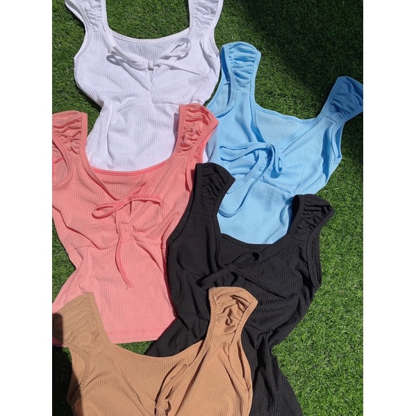 ÁO BA LỖ CROPTOP CỘT DÂY HÌNH THẬT ALOHASHOP91