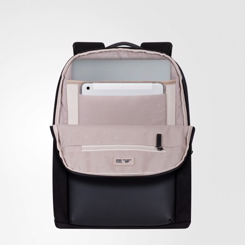 Balo Laptop Thời Trang RIVACASE Chứa Laptop 14inch - Chất liệu phối da bền bỉ, trượt nước chống thấm tốt