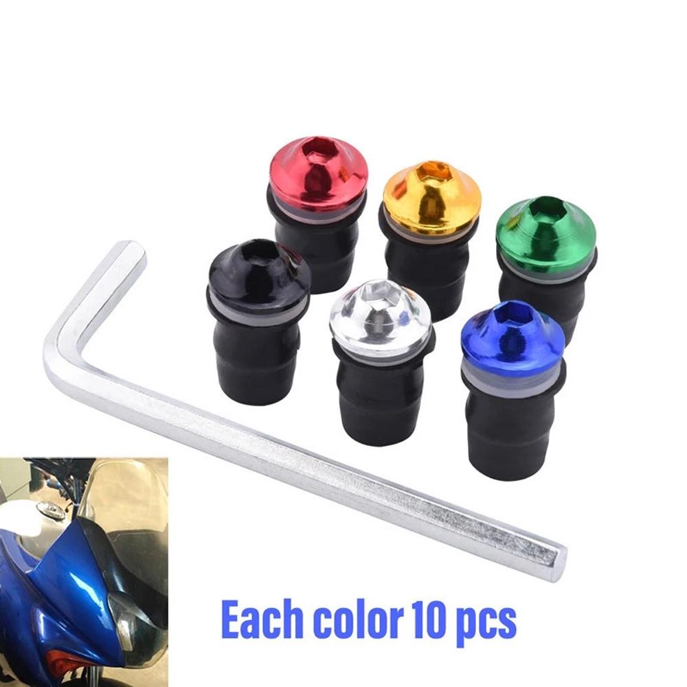 Ốc Vít Bằng Nhôm CNC Gắn Kính Chắn Gió Xe Máy Suzuki M5 M5X15Mm