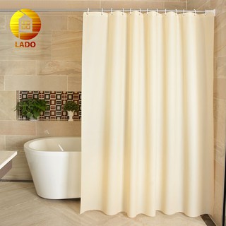 Rèm treo phòng tắm, treo cửa chống thấm màu trơn Lanmeng