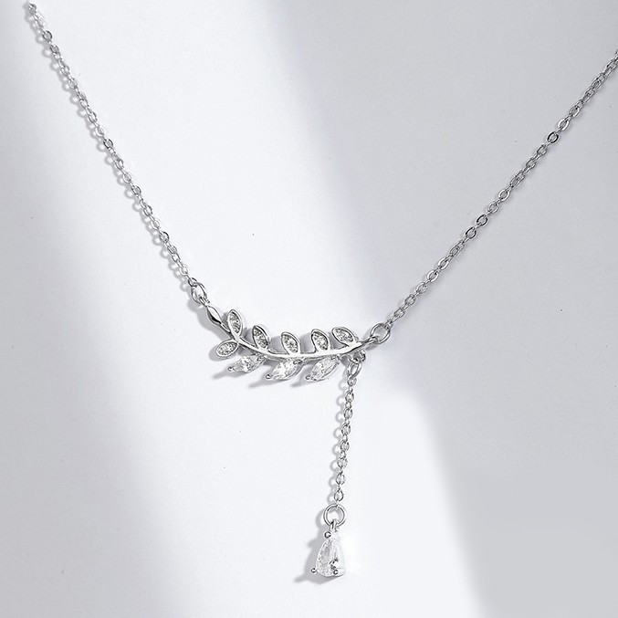 DÂY CHUYỀN BẠC HÌNH LÁ - MELY B11
