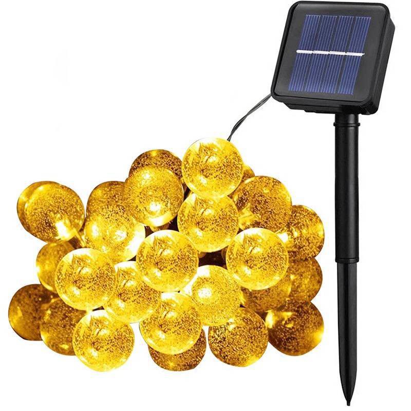 Creative Design 5M Solar Led String Lights Bubble Ball Fairy Light Party Outdoor Waterproof