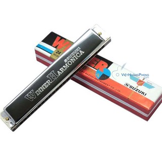 Kèn Harmonica Tremolo Suzuki Winner W24 Key C (24 Holes)