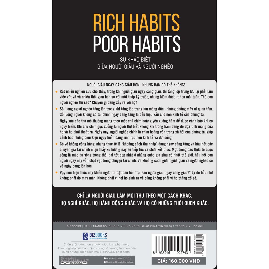 Sách - Rich Habits, Poor Habits: Sự Khác Biệt Giữa Người Giàu Và Người Nghèo