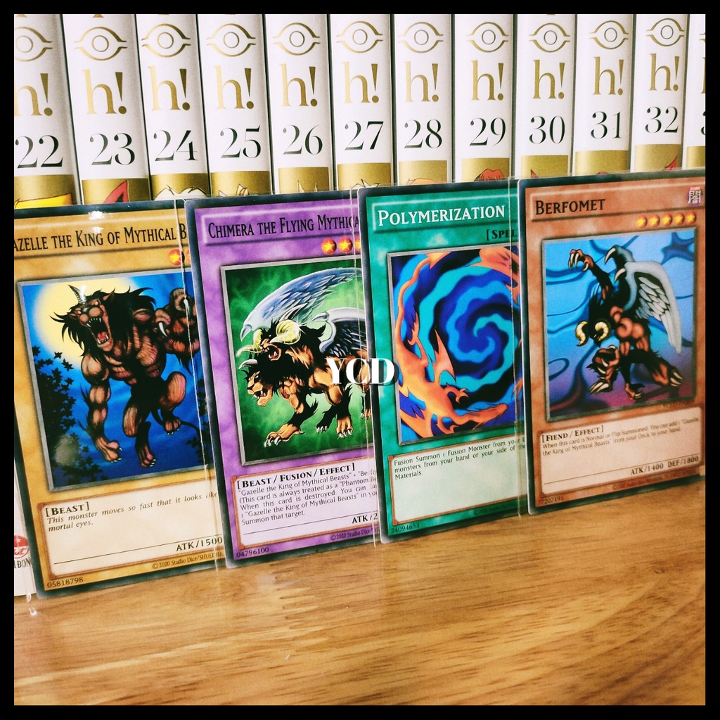 Thẻ bài yugioh chính hãng Set dung hợp quái thú Chimera -Common