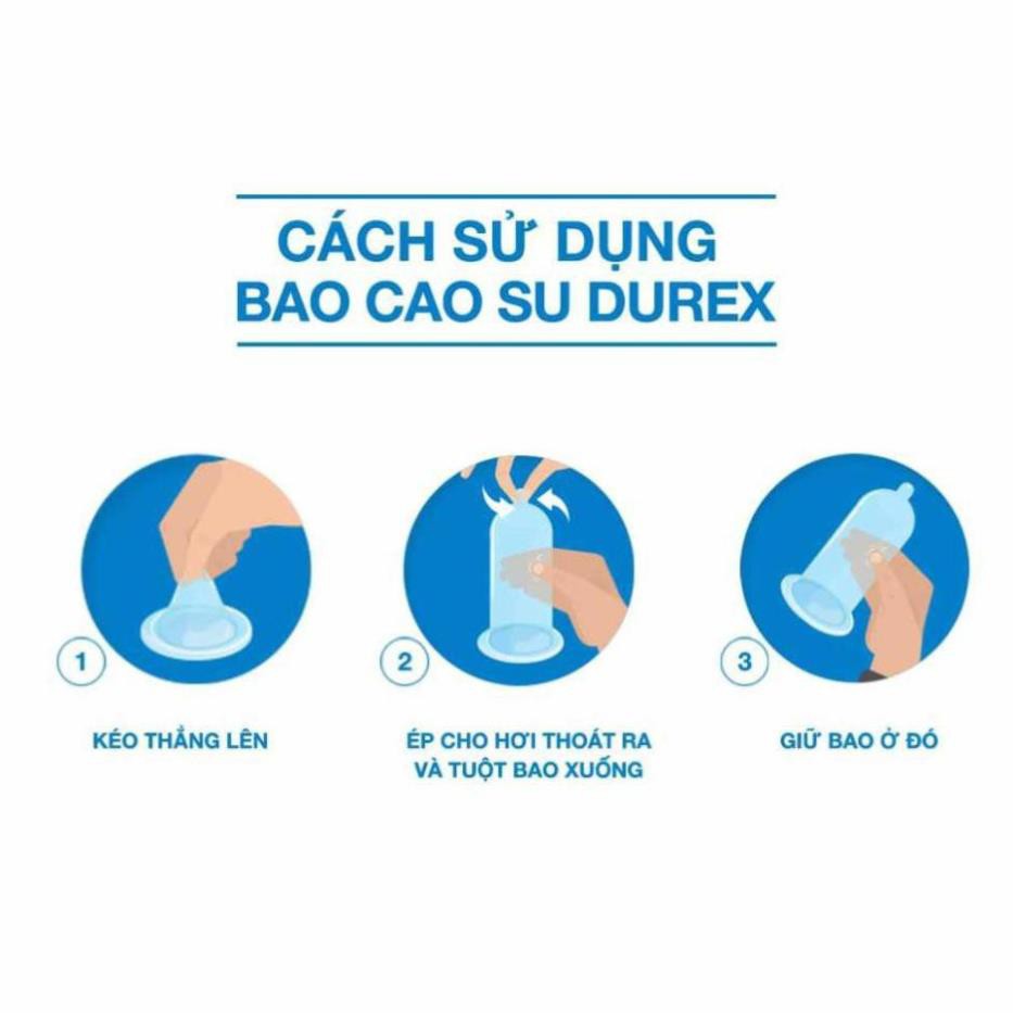 BCS [KING DUREX] Bộ 4 hộp Bao cao su Durex Kingtex, tặng 2 hộp cùng loại (12 bao/1 hộp bcs) Giá Rẻ