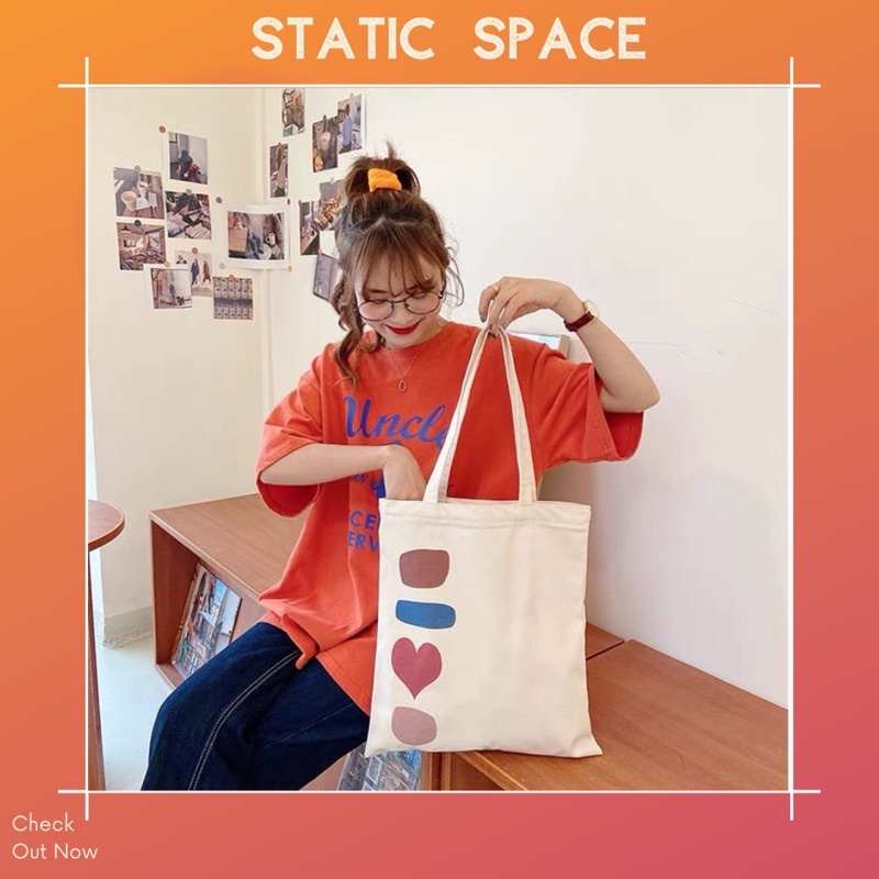 TÚI TOTE BAG VINTAGE - STATIC SPACE