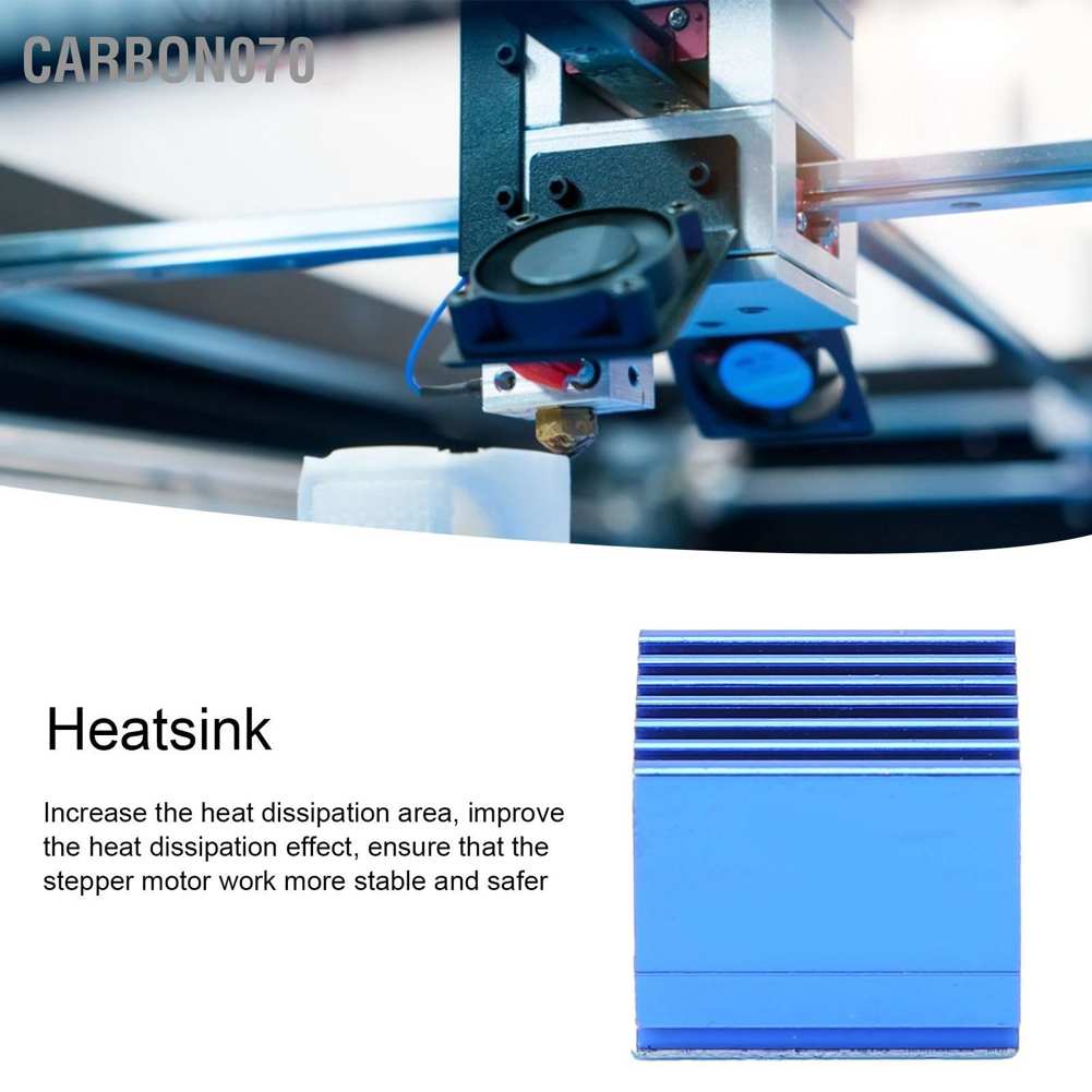 Hàng Sẵn 10pcs tản nhiệt Mini Cooler với băng dính dẫn nhiệt cho TMC 2100/2208 LV8729 Trình điều khiển động cơ bước Set 10 Tấm Nhôm Tản Nhiệt Cao Cấp Cho Máy In 3d【Carbon070】