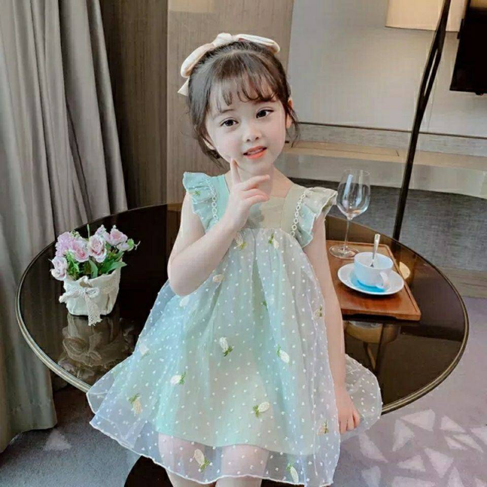 Đầm Công Chúa Thời Trang Hè 2021 Cho Bé Gái
