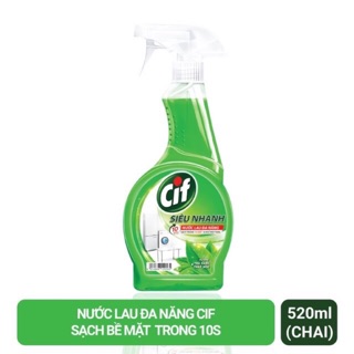 NƯỚC LAU ĐA NĂNG CIF (520ml nước lau dùng cho nhà bếp, nếp gas...vv)