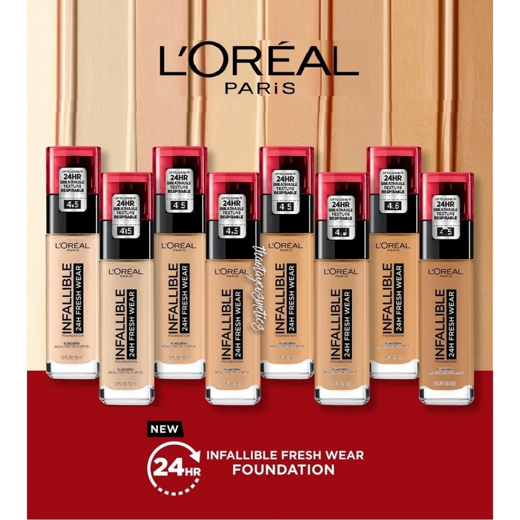 [Hàng Mỹ] Kem nền LOreal Infallible 24HR Fresh Wear Foundation (30ml)