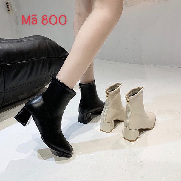 XẢ KHO (S99) Bốt nữ cổ lỡ gót 5 phân lót lông (mã 800 - bốt)