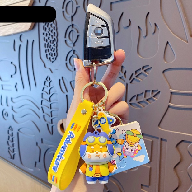 Móc Khóa Cao Cấp Hình Siba Cute phụ kiện Túi Xách dễ thương -Minkey