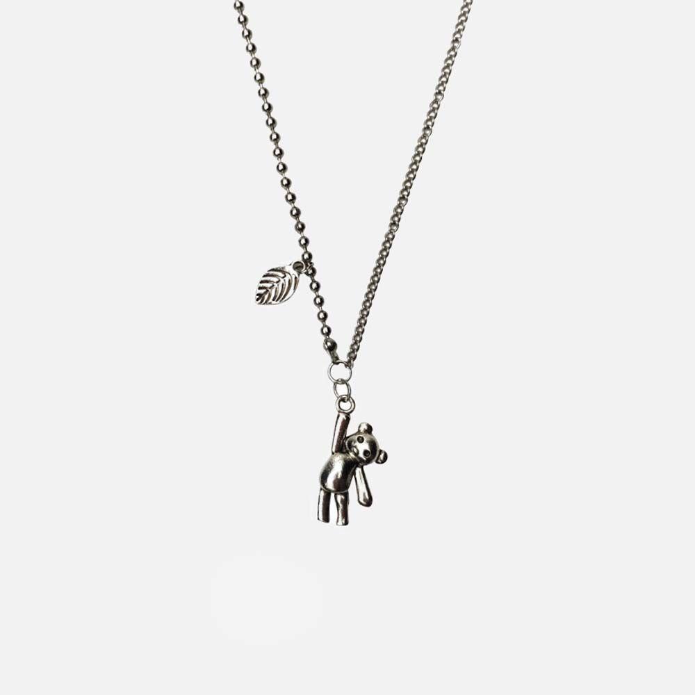 VANES1 Vòng cổ Hợp Kim Mặt Hình Thỏ / Gấu Phong Cách Hip Hop Đơn Giản Cho Nam Nữ