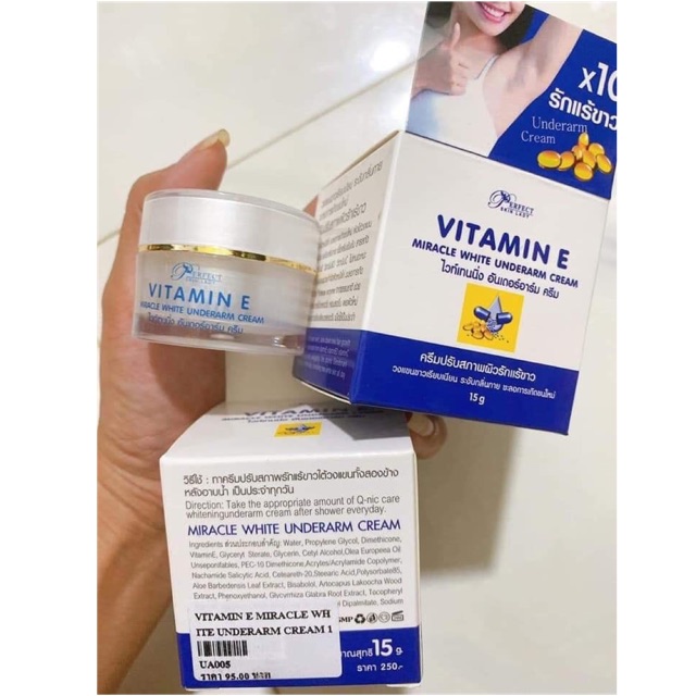 thâm nách vitamin e thái lan