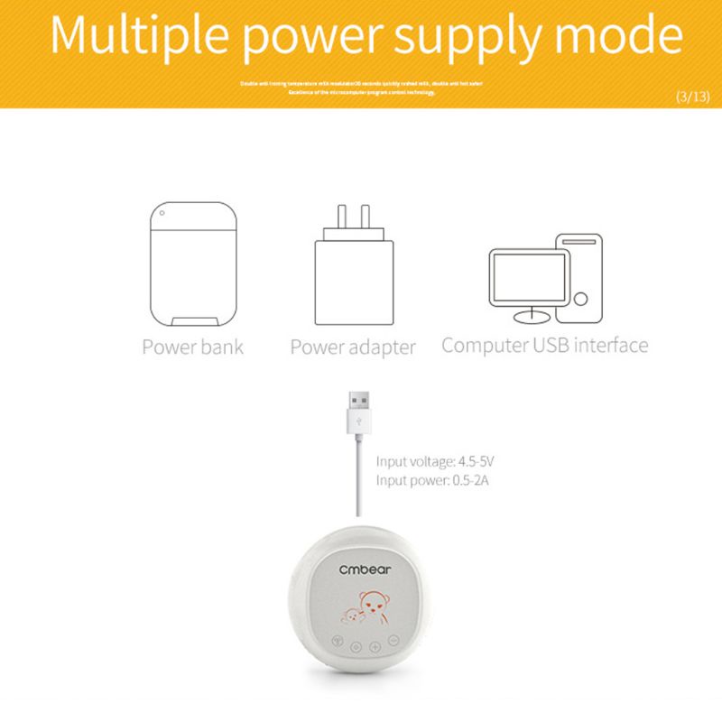 Máy Hút Mát Xa Tự Động Chống Chảy Xệ Sạc USB Tiện Dụng Cho Mẹ Bầu
