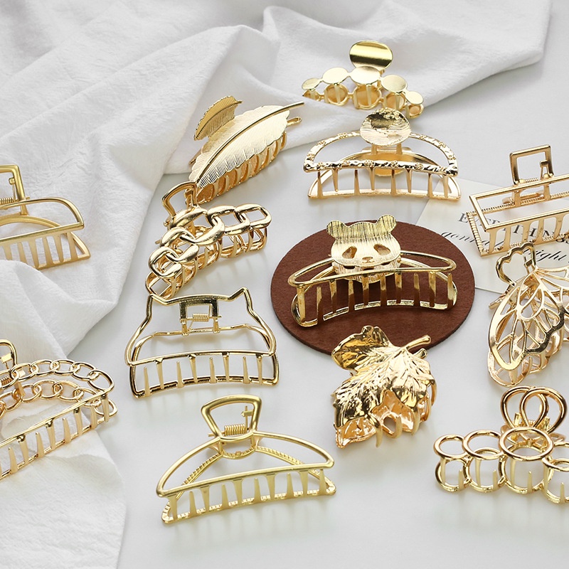 Kẹp tóc kim loại kiểu dáng hoạt hình phong cách Hàn Quốc mới cho nữ