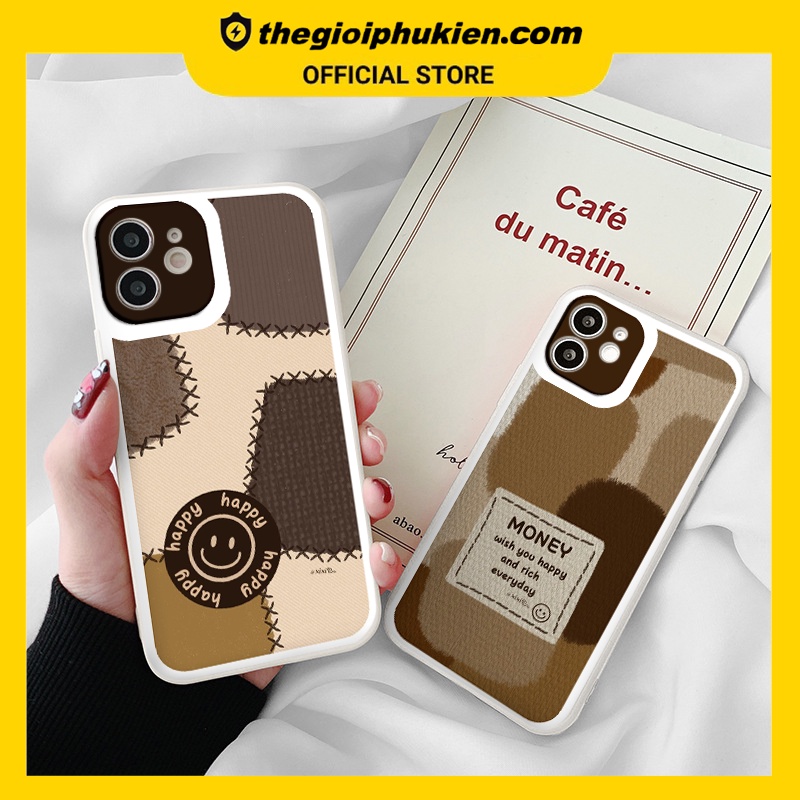 Ốp iphone - Ốp lưng iphone cạnh vuông viền camera Mặt cười vintage dành cho ip 6 đến 14promax - ng067