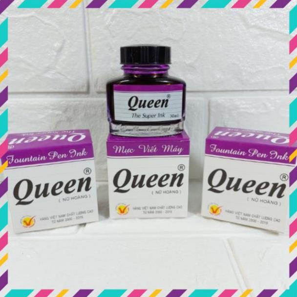 Mực viết bút máy Queen tím - đen