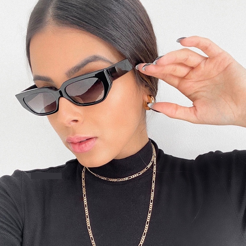 Kính Mát Hình Chữ Nhật Chống Tia UV400 Màu Sắc Ngọt Ngào Thời Trang Cho Nữ