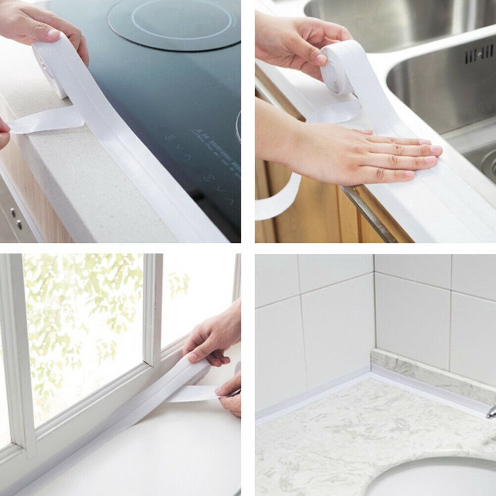 Cuộn băng dính dán viền gạch nhà bếp/phòng tắm đa năng chống nước tự dính 3.2m