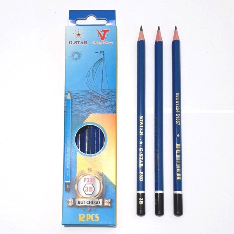 Bút chì mỹ thuật Gstar 3B/4B/5B/6B