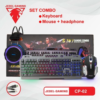 Combo phím + chuột + tai nghe jedel cp-02