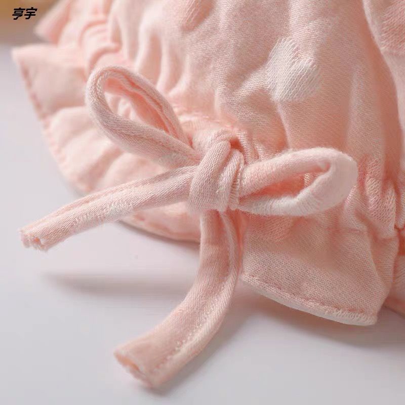 Mũ Cotton Thuần Khiết Siêu Dễ Thương Phong Cách Mới Cho Bé Gái Sơ Sinh