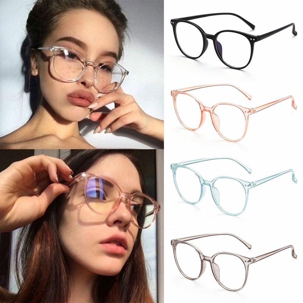CACTU Mắt Kính Gọng Tròn Chống Ánh Sáng Xanh Thời Trang