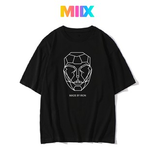 Áo thun tay lỡ form rộng unisex Miix basic tee màu đen MT024