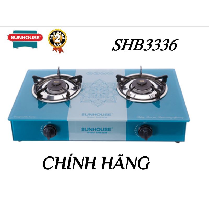 Bếp Gas Đôi Kính Cao Cấp SUNHOUSE SHB3336
