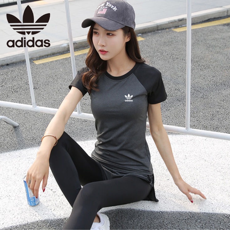 Adidas Áo Thun Thể Thao Ngắn Tay Thoáng Khí Mau Khô Mẫu Mới 2022 Thời Trang Cho Nữ
