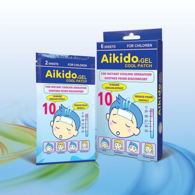 Miếng dán hạ sốt AIKIDO GEL 6 miếng/ hộp_ Ipek’s Shop