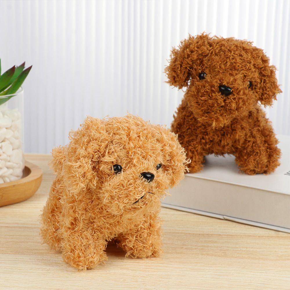 Móc Khóa Hình Chú Chó Poodle Nhồi Bông Dễ Thương