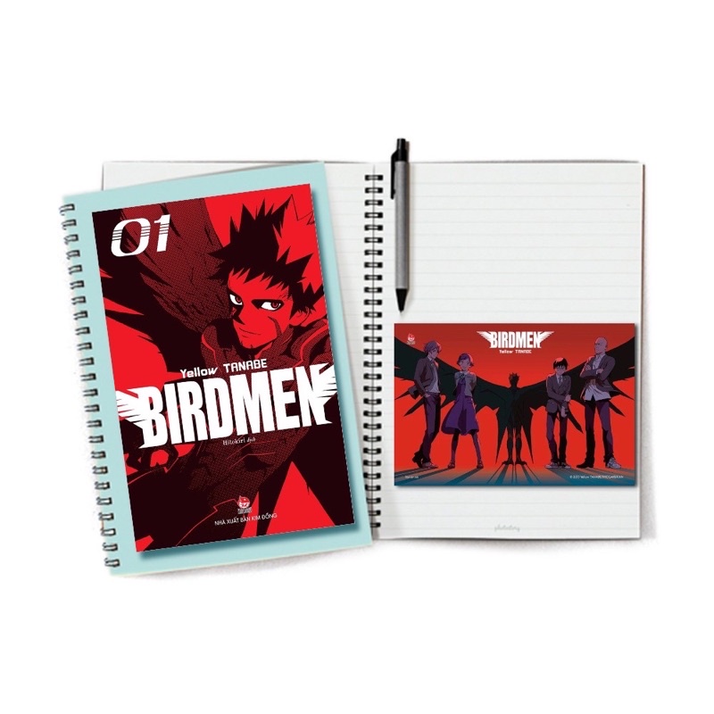 Sổ tay Birdmen 1 kèm postcard