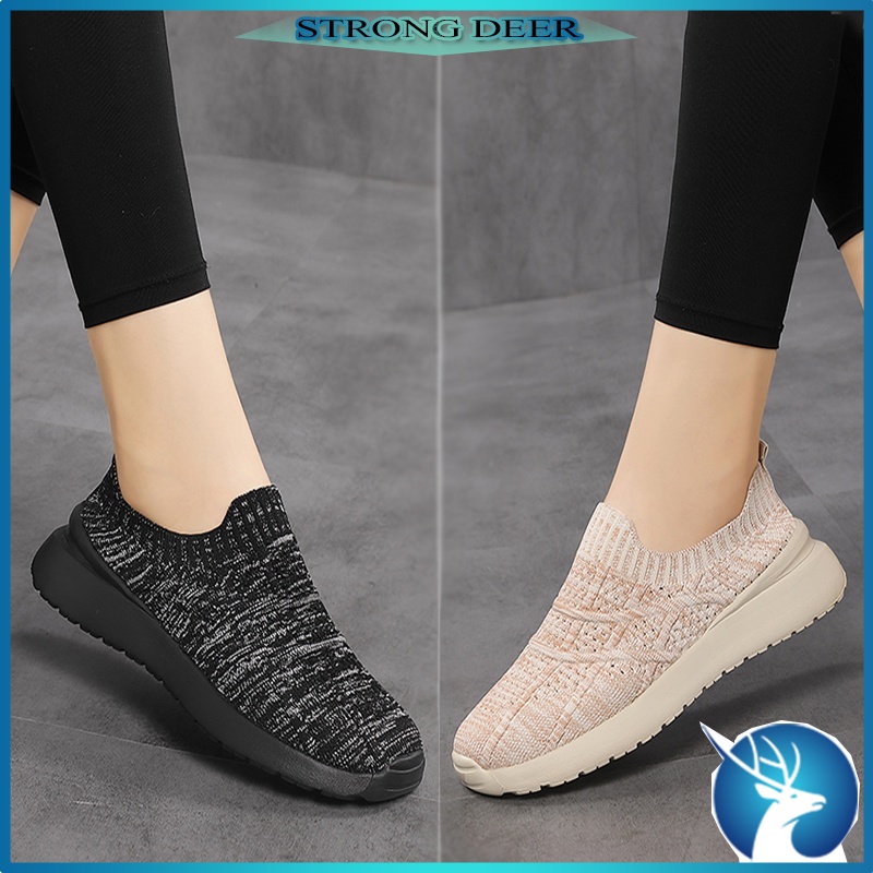 Rẻ Giầy Dày Búp Bê Giày đế Bằng Nữ Đan Móc Size 35-42