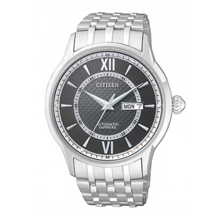 Đồng Hồ Nam Citizen Dây Thép Không Gỉ NH8325-56E - Mặt Đen (Sapphire)
