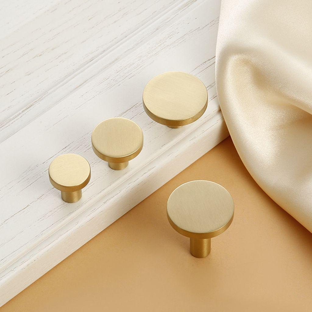 Tay Nắm Cửa Tủ Quần Áo Bằng Đồng Thau Kiểu Dáng Đơn Giản Sáng Tạo|Phần Cứng Nội Thất