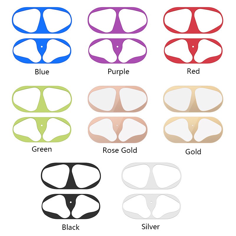 Miếng Dán Kim Loại Siêu Mỏng Bảo Vệ Chống Bụi Cho Tai Nghe apple airpods pro 1 2