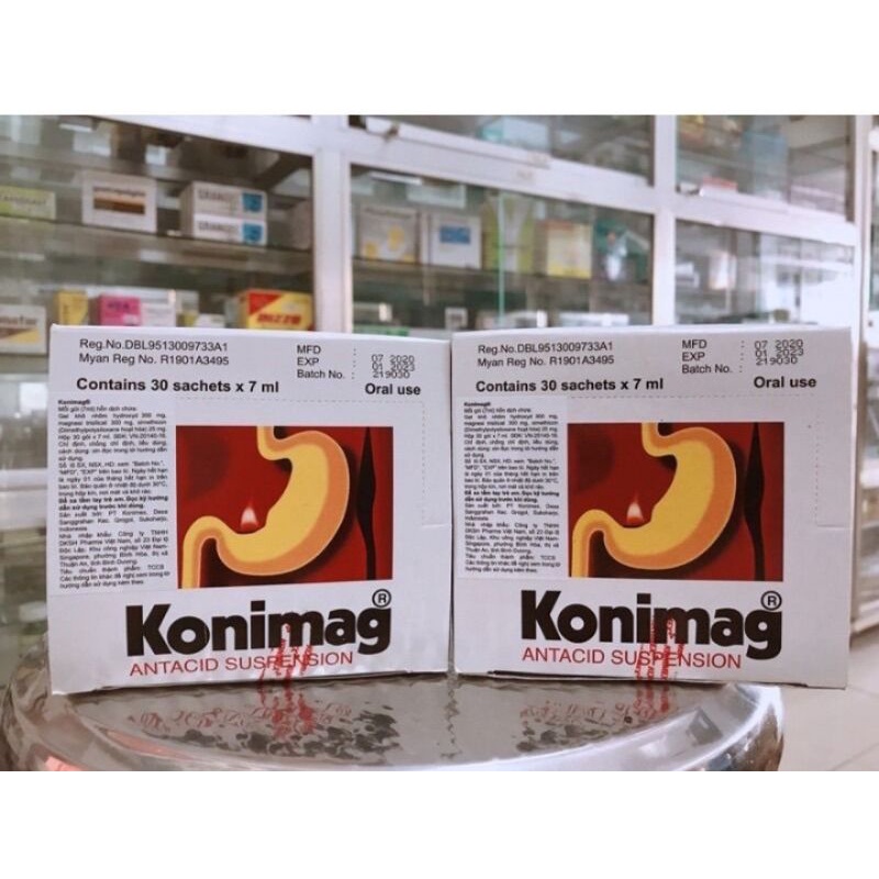 KONIMAG GEL HỖ TRỢ TIÊU HÓA ( HỘP 30 gói X 7ml)