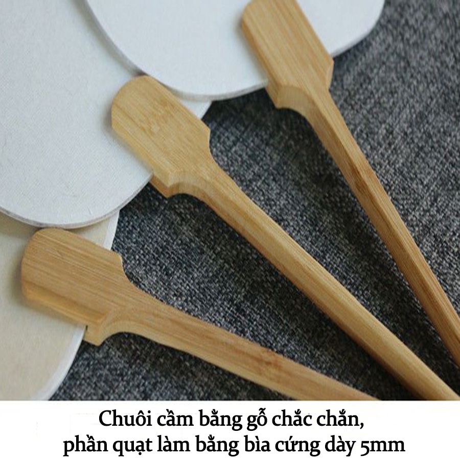 Quạt Giấy Trang Trí Tết, Decor Nhà Cửa, Tranh Tô Màu Nước Theo Hình Phong Cảnh.
